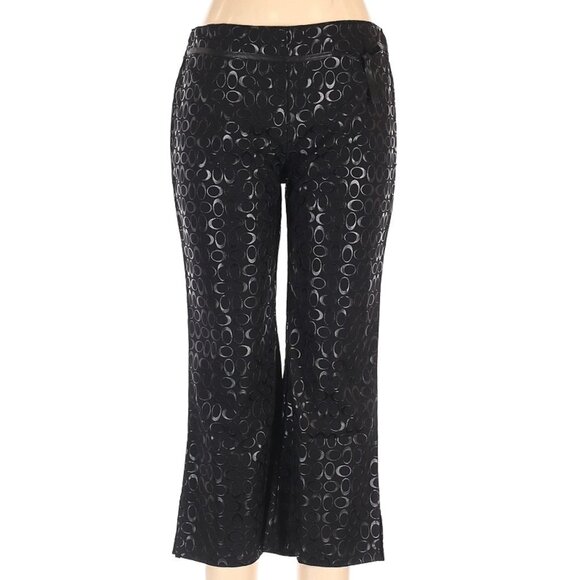 Anna Black cropped Hip huggers vintage 70s Dress Pants Size 1X Plus Size - Picture 8 of 9